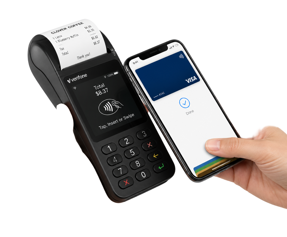 Free countertop payment terminal included with the program
